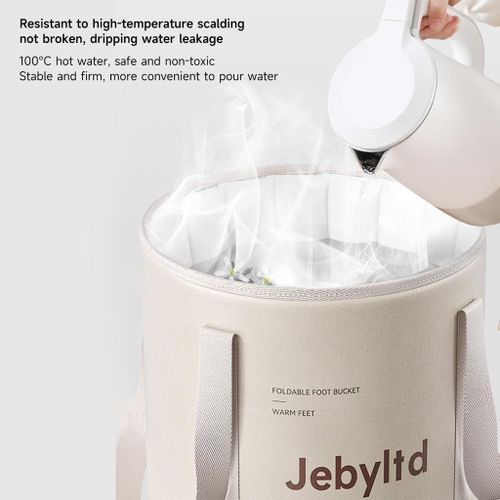 Collapsible Foot Spa, 37L Collapsible Foot Bath Foldable Foot Soak Bath Basin for Pedicure and Foot Care, Portable Foot Bath Bowl Tub Water Bucket for Travel Fishing Camping