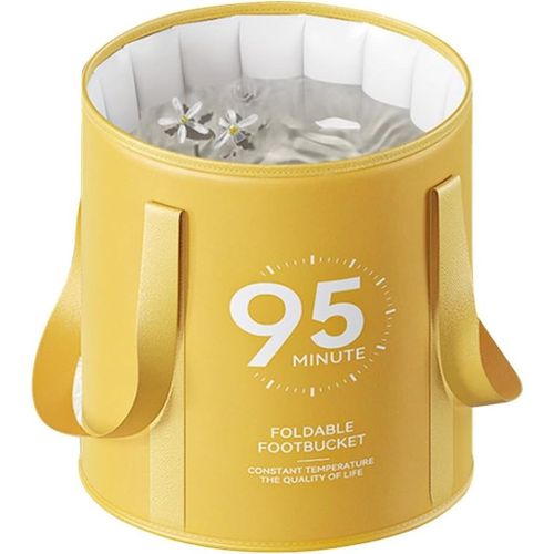 Collapsible Foot Spa, 37L Collapsible Foot Bath Foldable Foot Soak Bath Basin for Pedicure and Foot Care, Portable Foot Bath Bowl Tub Water Bucket for Travel Fishing Camping