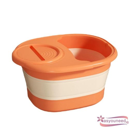 Aay-Foldable Foot Bath Tub Multifunctional Foldable Bucket Portable Foot Soak Spa Basin for Travel Camping