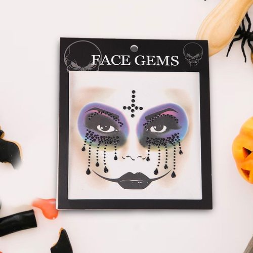 Facial Stickers Makeup Kit Self Adhesive Nail Art  D