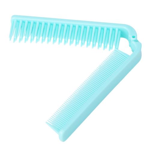 Pocket Folding Hair Brush Comb Portable Collapsible Travel Essentials Scalp Massage Plastic Hair Brush Random Color