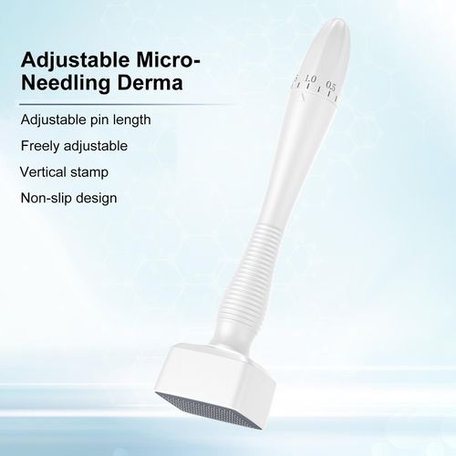 Adjustable Micro-Needling Derma Stamp Roller Skin Care Tool for Face Hair Beard