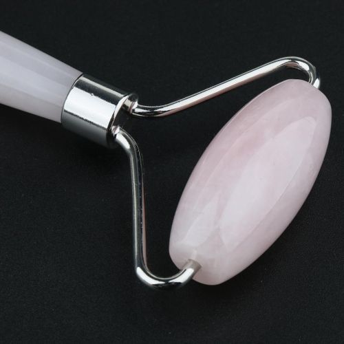 Jade   Roller   And   Gua   Sha   Tools   Set  -  Natural   Silver