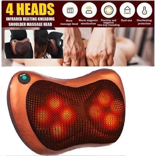 Pro Home Office Car Massage Pillow, -Brown..