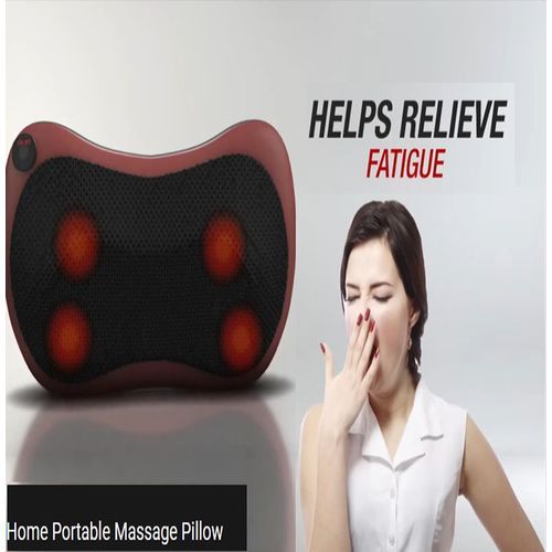 Automatic Heating Massage Pillow, -Brown