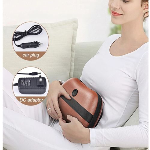 Automatic Heating Massage Pillow, -Brown
