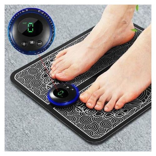 EMS Electric Foot Massager Pad Muscle Relaxer LCD Mat