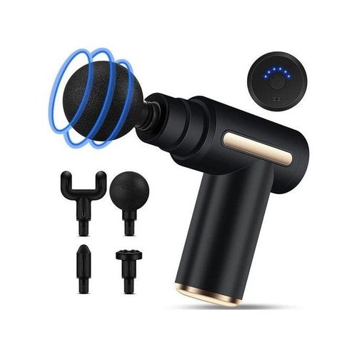 6 Speed LCD Touch Screen Fascia Electric Body Massager--Black