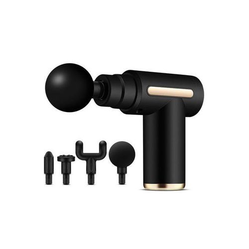 6 Speed LCD Touch Screen Fascia Electric Body Massager--Black