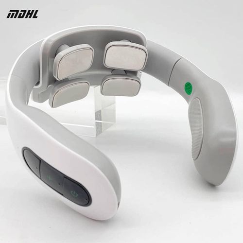 Smart Neck Massager with Heat - Cordless Rechargeable Trigger Point Deep Tissue Portable Neck Massager w/ Heat Vibration Shiatsu Acupressure Therapy, for Men & Women