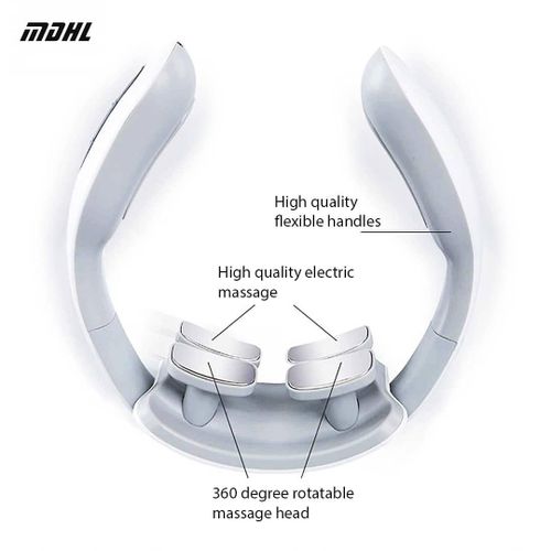 Smart Neck Massager with Heat - Cordless Rechargeable Trigger Point Deep Tissue Portable Neck Massager w/ Heat Vibration Shiatsu Acupressure Therapy, for Men & Women