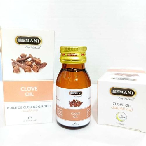 Hemani  Clove Oil-30 Ml,Relieves Dental Pain, Sore Gums And Mouth Ulcers, Stimulates Blood Circulation