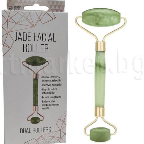 Jade Crystal Facial Roller Facial Massage Derma Roller Wrinkle Removal Face Lifting Roller