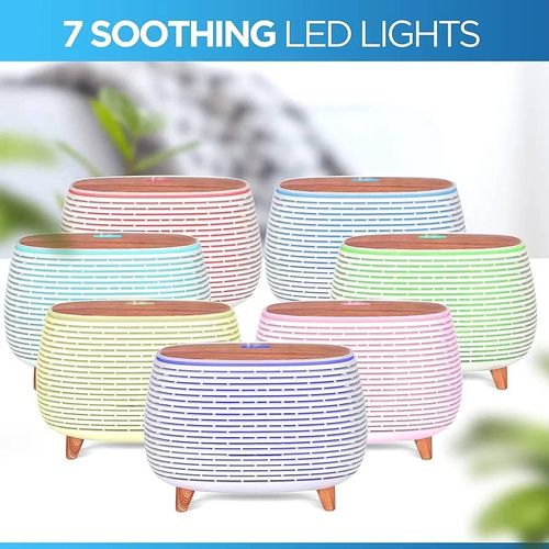 400ml Essential Oil Diffuser, Aroma Diffuser, Air Humidifier, Oil Diffusers for Home Decor, LED Light, Aromatherapy Oils