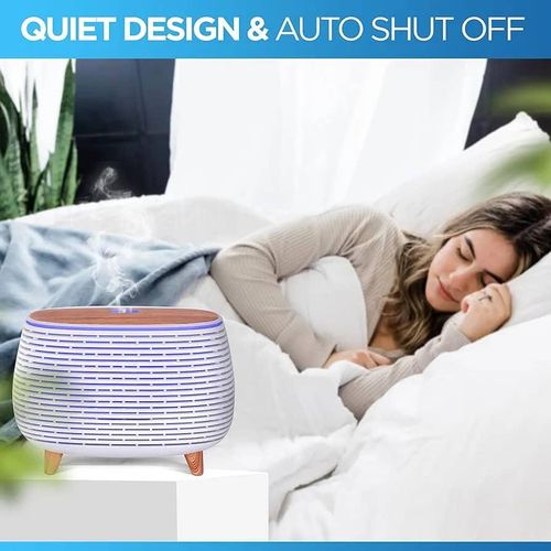 400ml Essential Oil Diffuser, Aroma Diffuser, Air Humidifier, Oil Diffusers for Home Decor, LED Light, Aromatherapy Oils