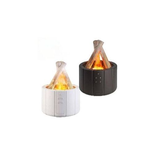 Flame Bead Ultrasonic Air Humidifier Aromatherapy Machine, Home Room Fragrant Essential Oil Diffuser Jellyfish Spray Smoking Steam Engine- Multicolor