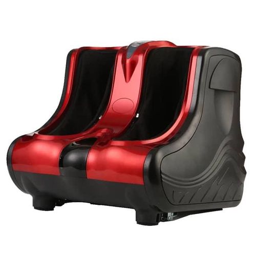 Smart Kneading Rolling Vibration Shiatsu Heat Foot Calf Leg Massager 110V US Plug Electric Stimulator Adjustable Tilt And Washable Sleeves Perfect For Relexable  And  Pain Relief -Multicolor