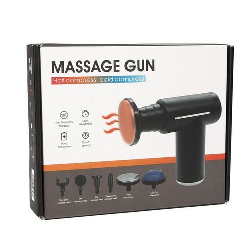 Long Endurance LCD Display Hot And Cold Compress Massage Gun Mini Fascia Gun Cold Fitness Electric Impact Gun Muscle Relaxant