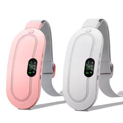 Portable USB Rechargeable Belly Fat Burning Electric Slimming Machine Waist Belt - Slim Waist, Tone Abs, And Legs With Lazy Fitness Massager  Equipment For Tummy Massager And Cramps- Multicolor