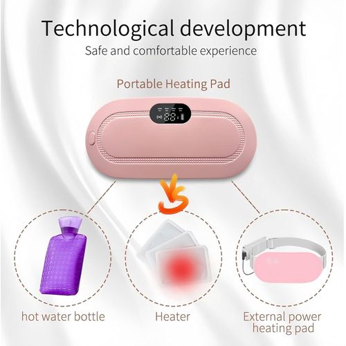 Portable USB Rechargeable Belly Fat Burning Electric Slimming Machine Waist Belt - Slim Waist, Tone Abs, And Legs With Lazy Fitness Massager  Equipment For Tummy Massager And Cramps- Multicolor