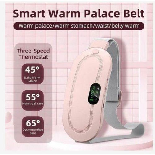 Portable USB Rechargeable Belly Fat Burning Electric Slimming Machine Waist Belt - Slim Waist, Tone Abs, And Legs With Lazy Fitness Massager  Equipment For Tummy Massager And Cramps- Multicolor