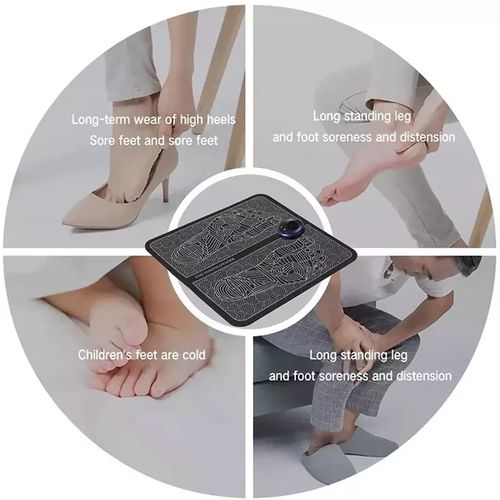 Ems Electric Foot Massage Pad Feet Pulse Muscle Massager
