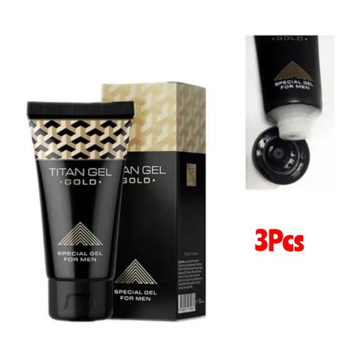 Titan Gel 3Pcs Russian Organic Titan Gel Gold Special Gel For Men  - 50ml