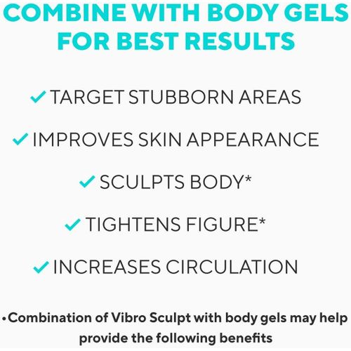 Vibro Sculpt Original Body Sculpting Massager - Handheld Toning Machine For Belly, Waist, Butt Arms, Legs
