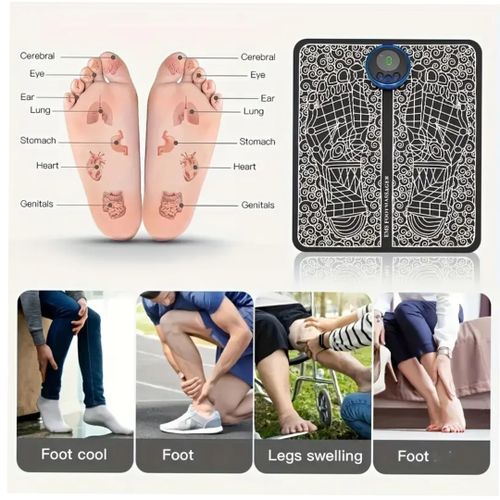 Ems Foot Massager Pad &ndash; Improve Blood Circulation & Relax Feet!
