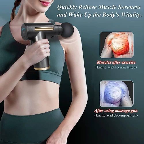 Portable Electric Mini Fascial Massage Gun Muscle Body Massager Back Neck Tissue Stimulator Percussion Acid Relief Pain Relax Slimming Shaping