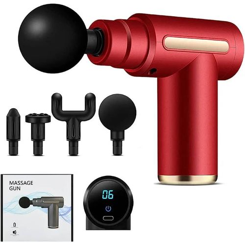 Portable Electric Mini Fascial Massage Gun Muscle Body Massager Back Neck Tissue Stimulator Percussion Acid Relief Pain Relax Slimming Shaping