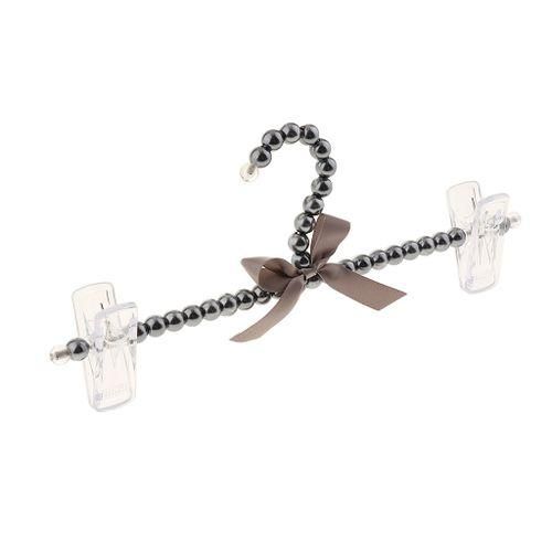 Princess Pearl Beads Clothes Hangers Hook with Bowknot for