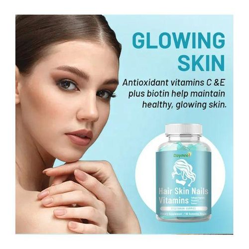 Daynee Hair Skin Nails Vitamins - 60 Gummies.