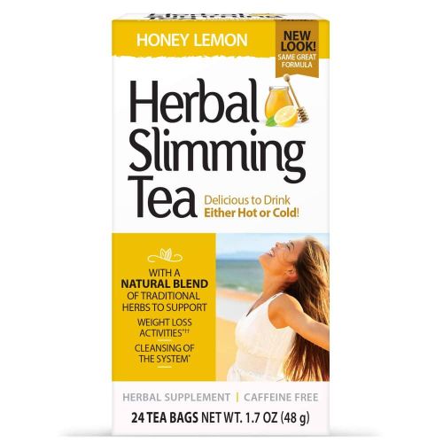 21st Century Herbal Slimming Tea, Honey Lemon - 24 Tea Bags