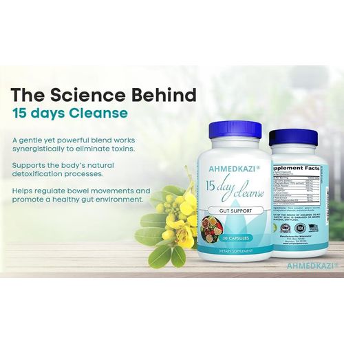 Detox 15 Day Gut Cleanse – Gut and Colon Support,15 Day Cleanse