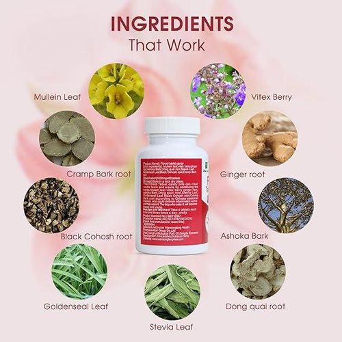 Wins Town Fibroid Tablet Candy, 1000 mg Nutritional Supplement Sugar Tablet for Women, Naturally Helps in Shrinking Fibroids and Ovarian Cysts, 60 Tablets