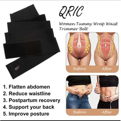 Body Slimmer Waist Trainer 3meters  - Black