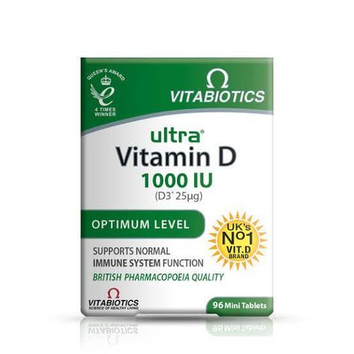 Vitabiotics Ultra Vitamin D 1000IU Optimum Level 96 Tablets