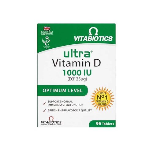 Vitabiotics Ultra Vitamin D 1000IU Optimum Level 96 Tablets
