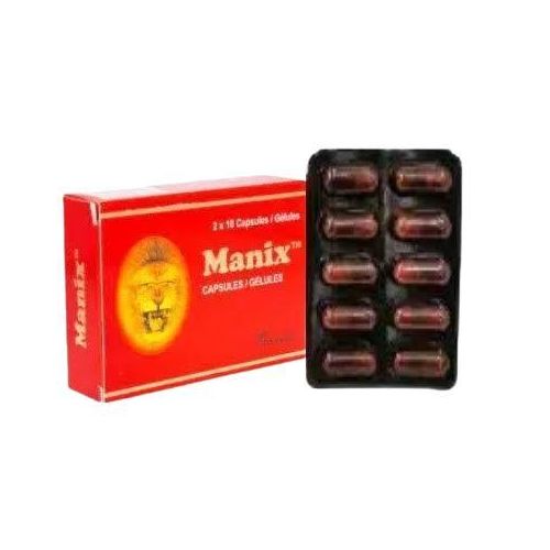 Manix Supplement Men Reproductive Health Reduces Stress, Depression Elevates Moods And Improves Sperm Mobility -  20 Caps
