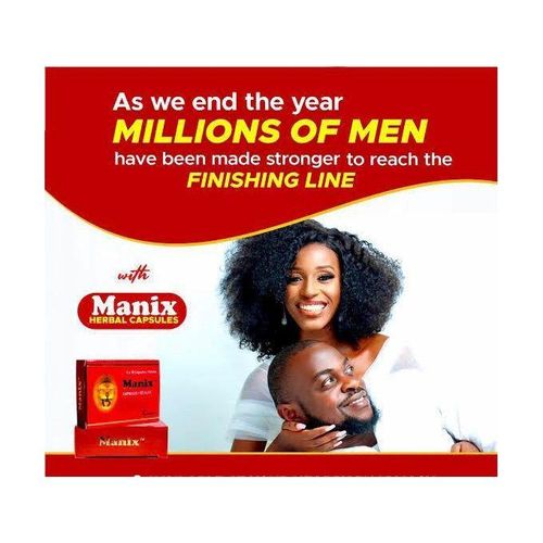 Manix Supplement Men Reproductive Health Reduces Stress, Depression Elevates Moods And Improves Sperm Mobility -  20 Caps