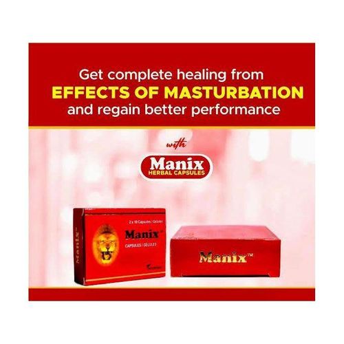 Manix Supplement Men Reproductive Health Reduces Stress, Depression Elevates Moods And Improves Sperm Mobility -  20 Caps