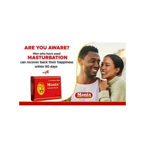 Manix Supplement Men Reproductive Health Reduces Stress, Depression Elevates Moods And Improves Sperm Mobility -  20 Caps