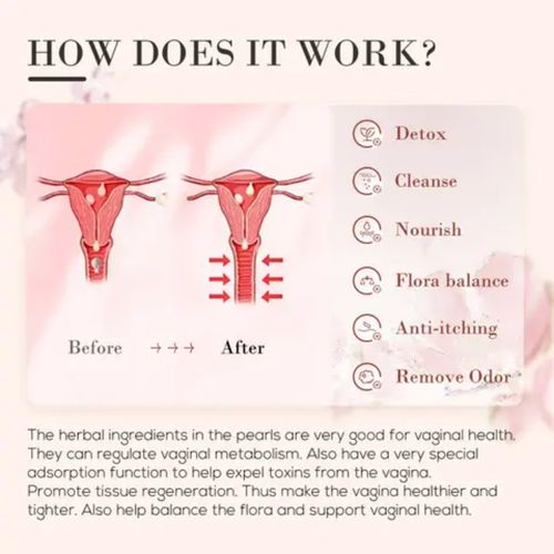 YONO Yoni Detox Pearls for Women Natural Herbal Clean Point Vaginal Tampons Treatment Women's Health Pills Feminine Hygiene Product 3 Psc