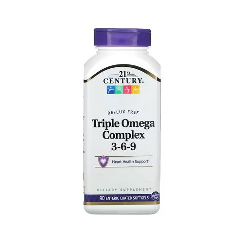 21st Century Triple Omega Complex 3-6-9, Softgels 90's-White
