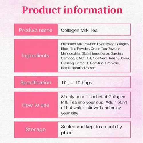 Wins Town Collagen Milk Tea - 10tea bags