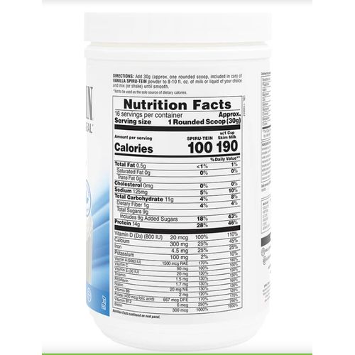 Natures Plus SPIRU-TEIN® High-Protein Energy Meal - Vanilla