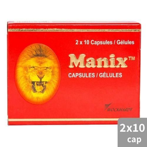 Manix  Supplement Men Reproductive Health Reduces Stress, Depression Elevates Moods And Improves Sperm Mobility 20 Caps