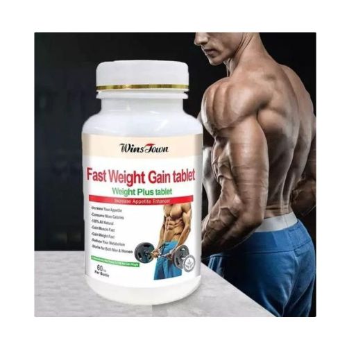 Wins Town Fast weight gain tablet with pea protein dietary supplement for Muscle Mass, and Increasing Appetite 60 Caps