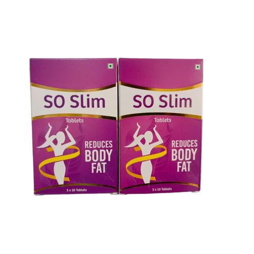 Slim Body 5 Days So Slim Tablets For Body Weight Loss And Flat Tummy Supplements For Men And Women - 30 Tabs